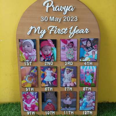 Baby frame with 12 photos