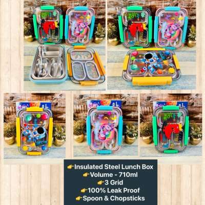 Customised transparent with name leakproof lunch box