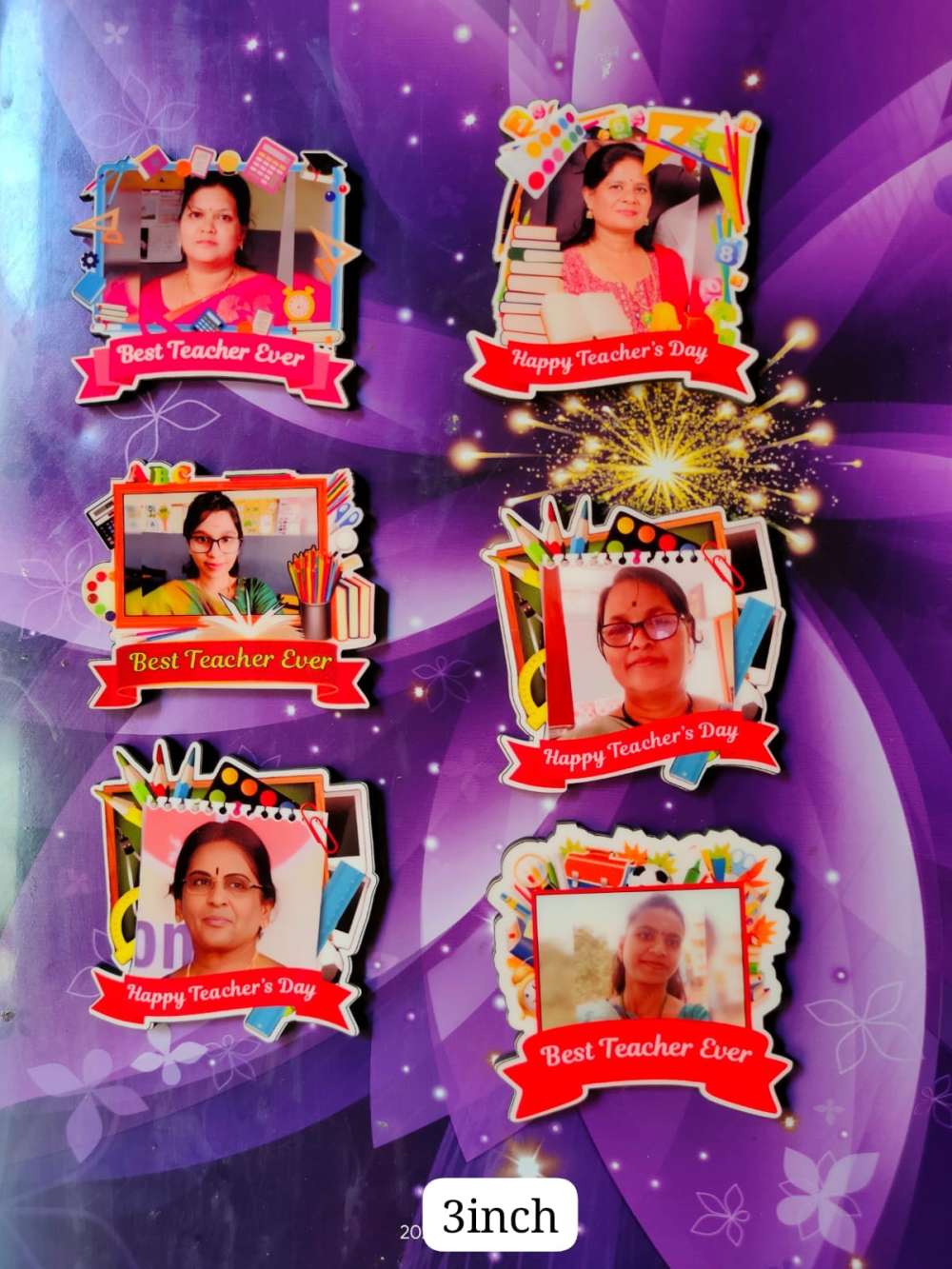 Teachers day photo magnet