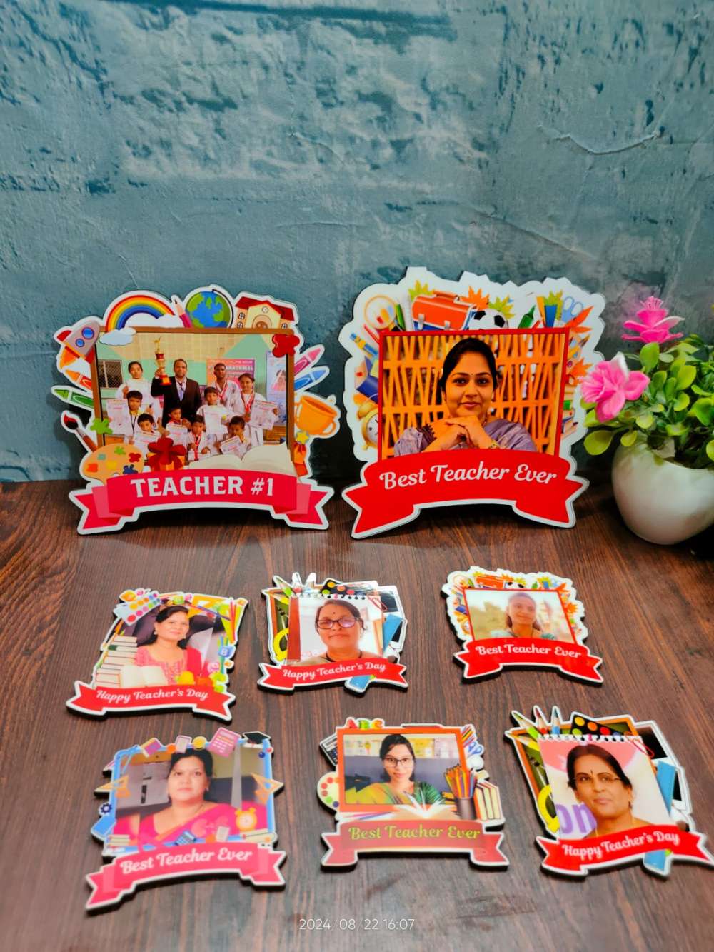 Teachers day photo magnet