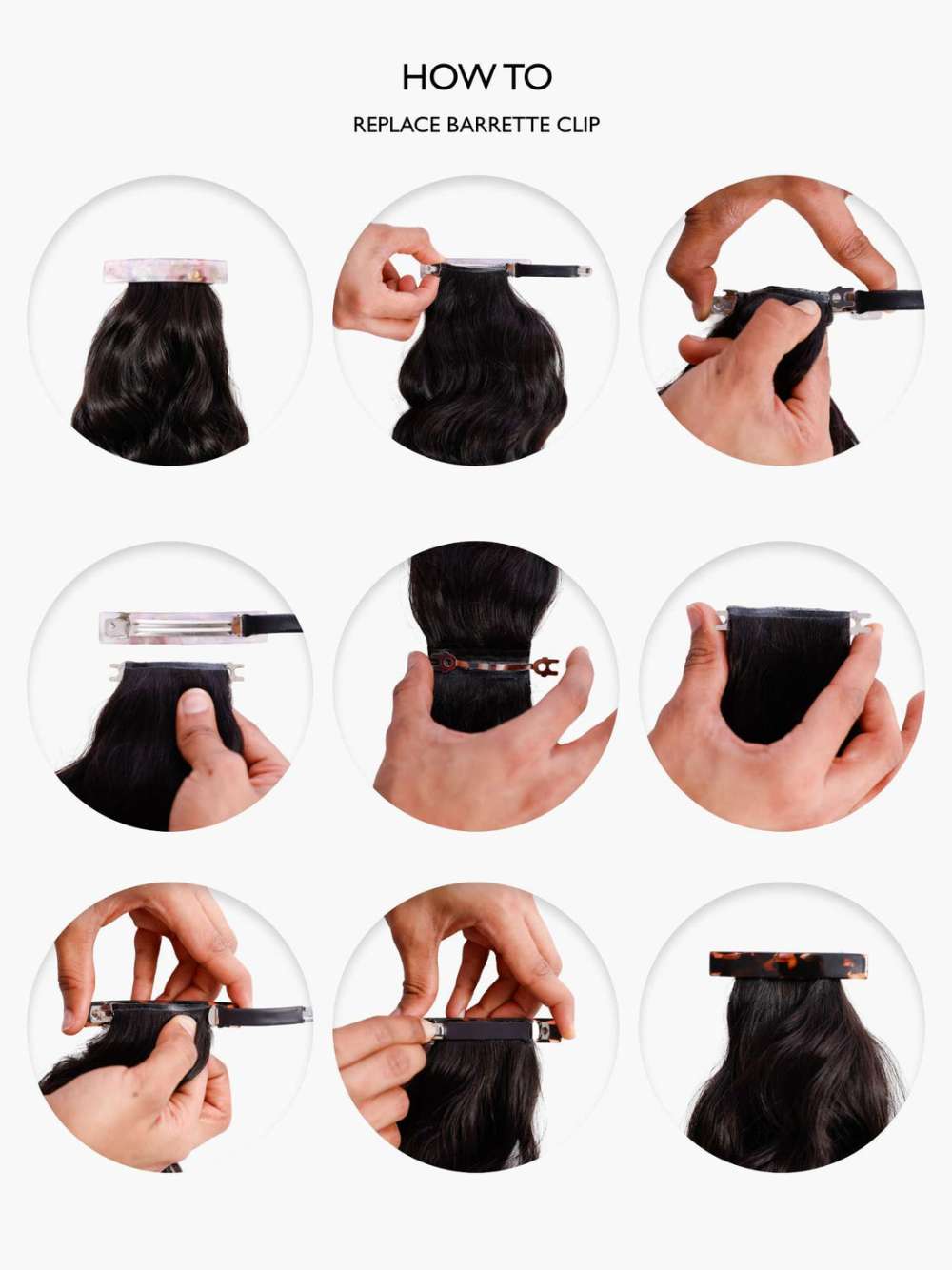 Clip Hair Extension With Removable Clip(Straight, Curly, Wavy)