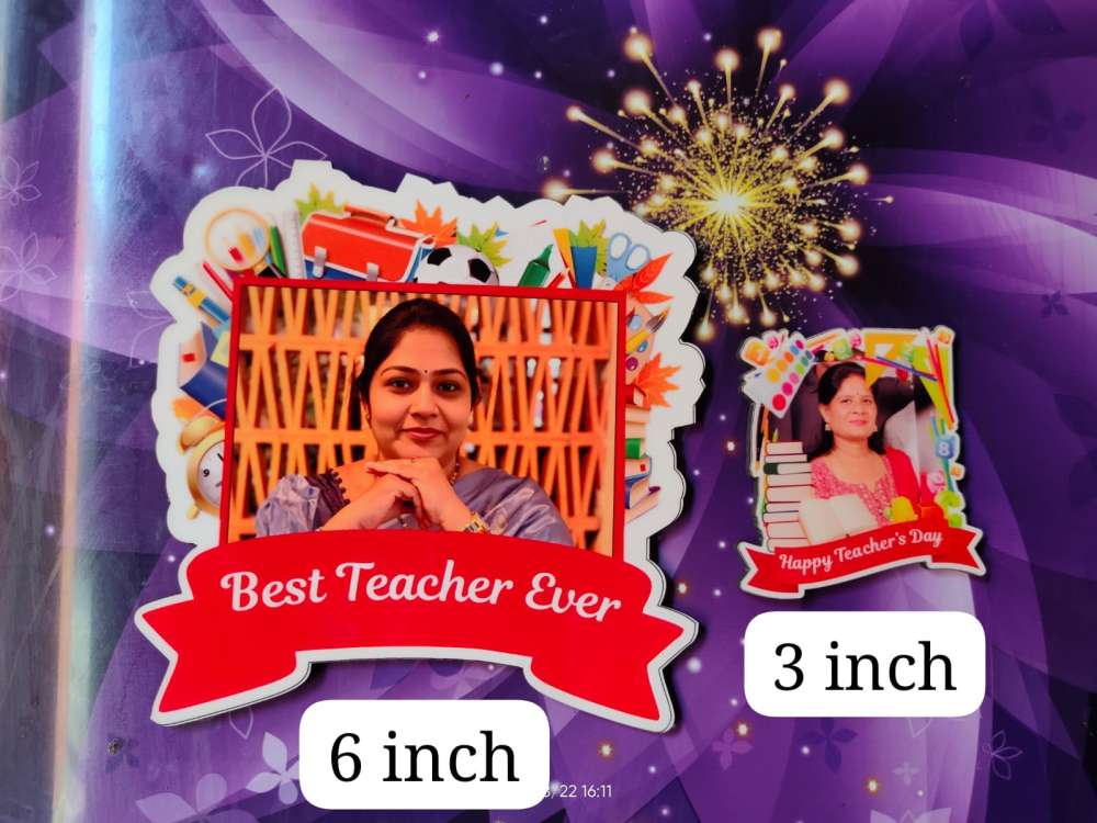 Teachers day photo magnet