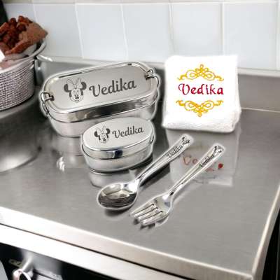 Steel Lunch Box without napkin