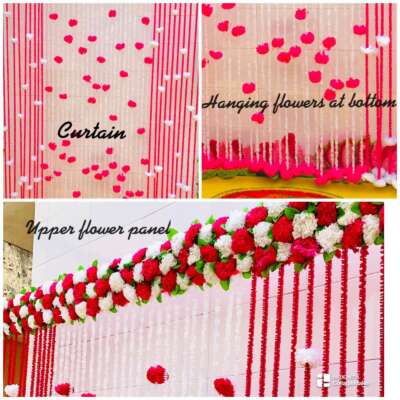 Marigold panel curtain back drops