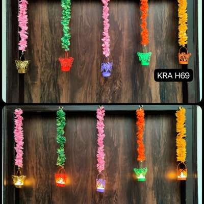 Butterfly and Cloth Gajra Hangings with LED