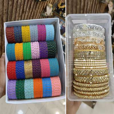 24 dozen premium quality metal bangles combo