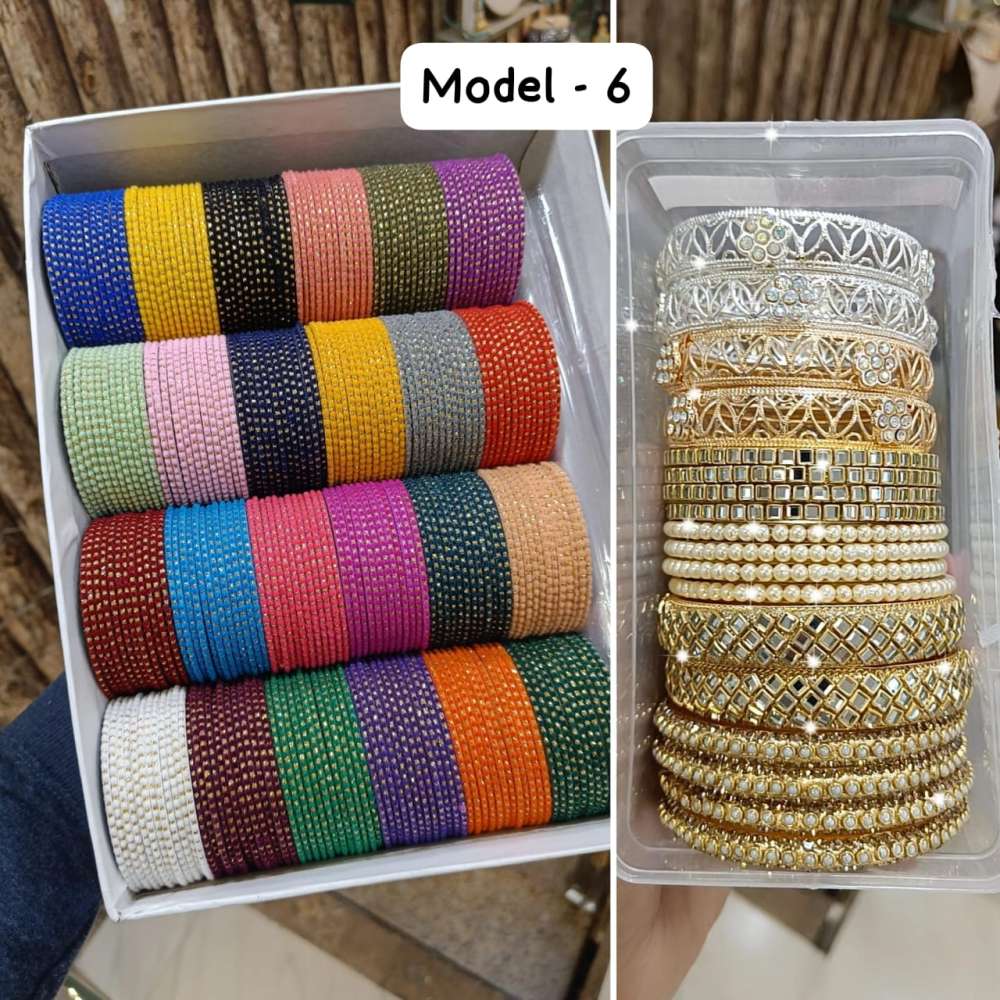 24 dozen premium quality metal bangles combo