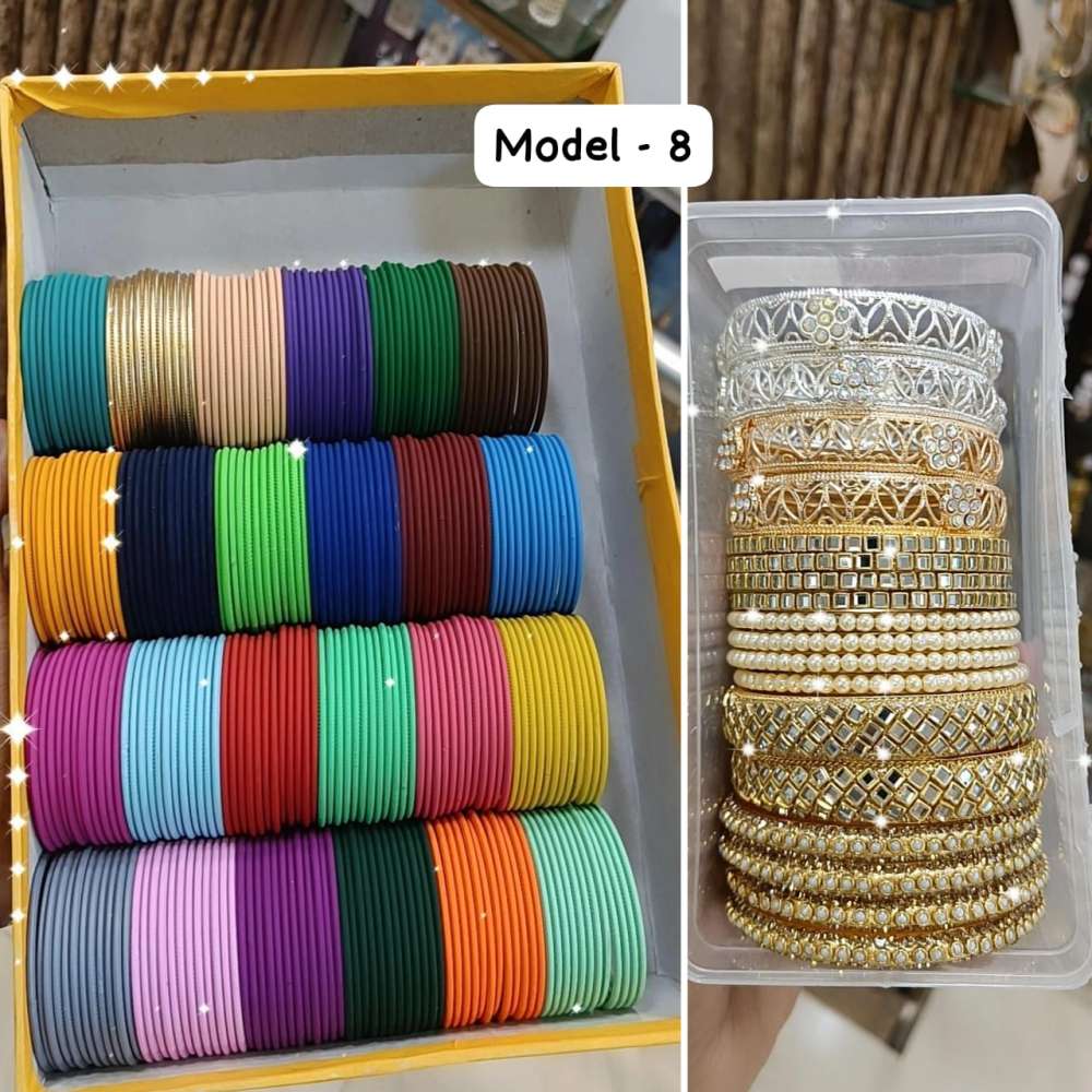 24 dozen premium quality metal bangles combo