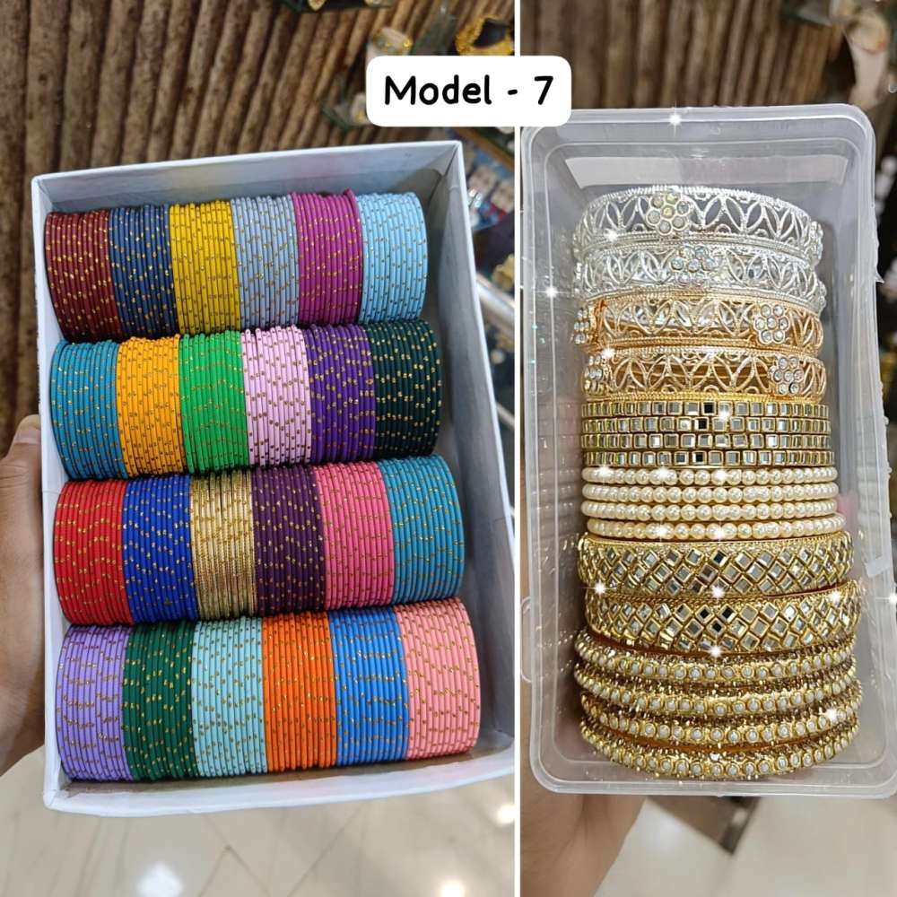 24 dozen premium quality metal bangles combo