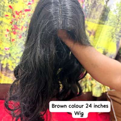 Premium quality brown color synthetic wig