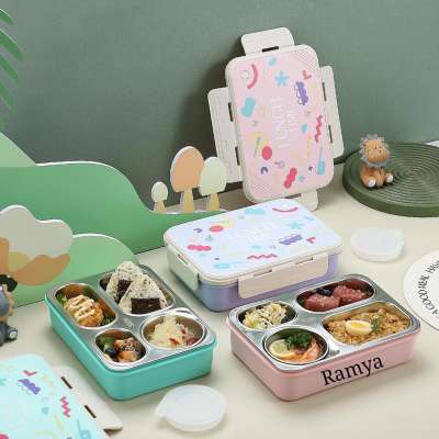 Customised 4 grid lunch box