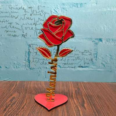 Rose  with stand