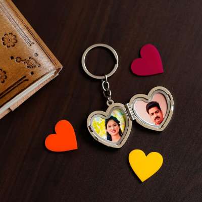 Stainless steel couple Keychain