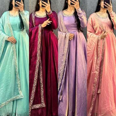 Fendy Silk party wear frock