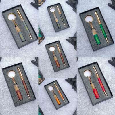 Pen with keychain combo