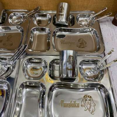 Apple shape plate set