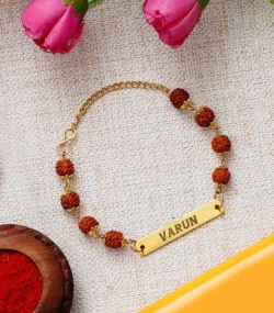 Personalized_Rudraksha_Rakhi_with_name_for_Raksha_Bandhan