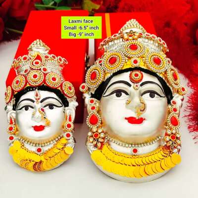 German silver exclusive Decorative stone work laxmi face