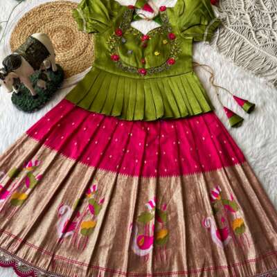 Flamingo kids lehenga