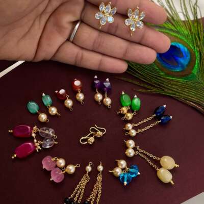 Changable earrings with 10 pairs