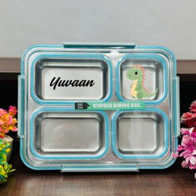 Insulated  leak proof lunch box- 4 grid