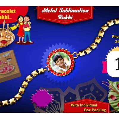 Premium quality metal rakhis