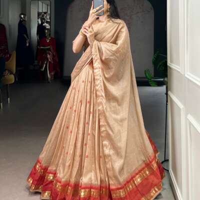 Chanderi cotton lehenga
