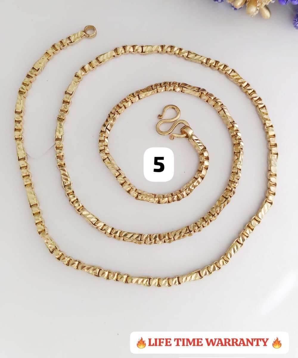 Pure panchalahom gold and silver mix Thali chains