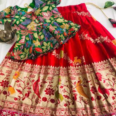 Jungle theme lehenga