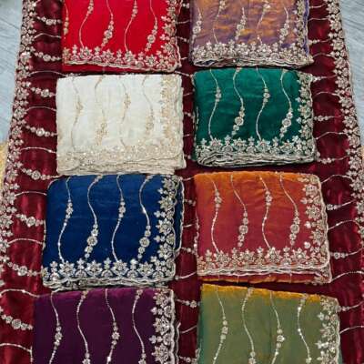 Pure space silk saree with original beads