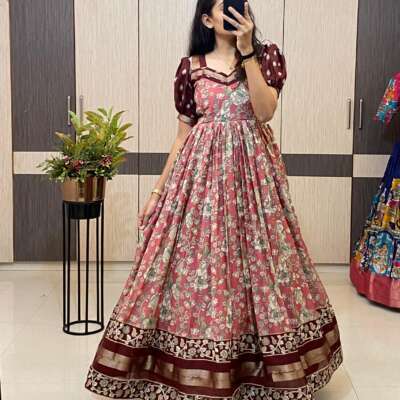 Kalamkaari cotton frock