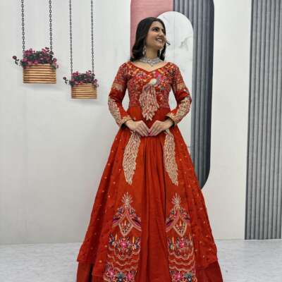 Thanuja inspired long frock with shrug