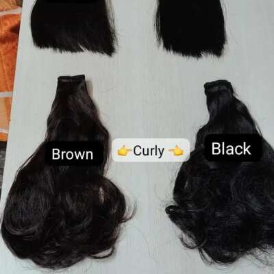 Kinda/down bit with human hair