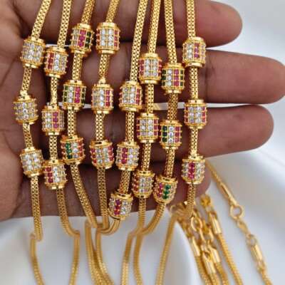 Pure panchalahom 30 inches  polished Thali chain