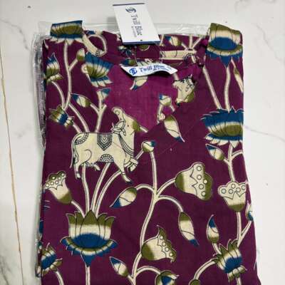 Pure cotton kalamkaari frocks