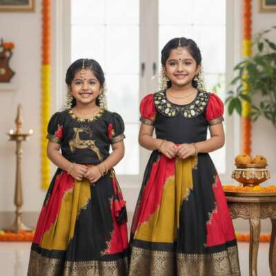 Pure marshmallow kids lehenga /Frock