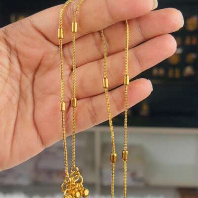 Antique finish anklet