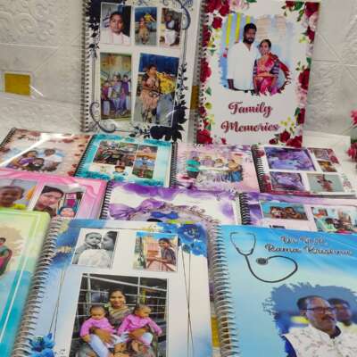 A4 size album with up to 100 photos