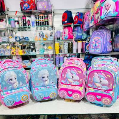 18 inches 4 zipper backpack with trolley