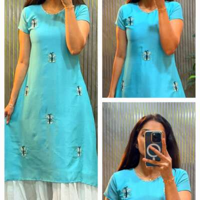 Maggam work Aline Kurthi (Viya)