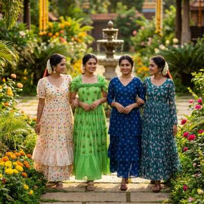 Mul cotton : frocks
