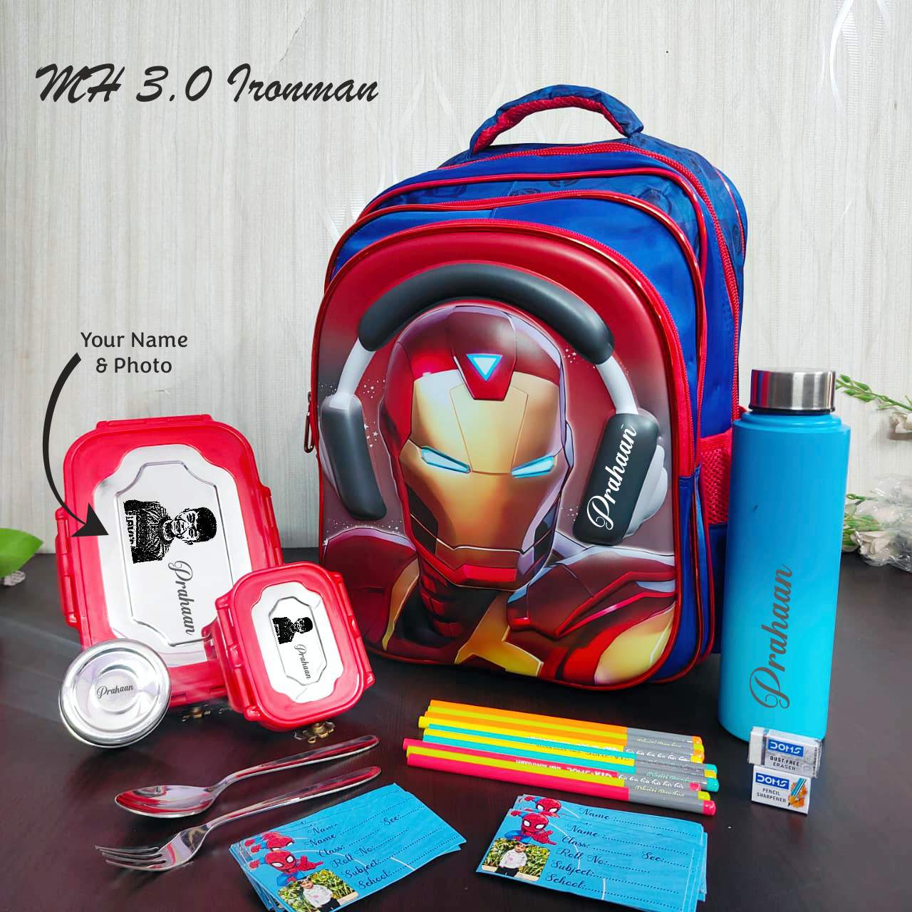 Headphone theme school bag combo set