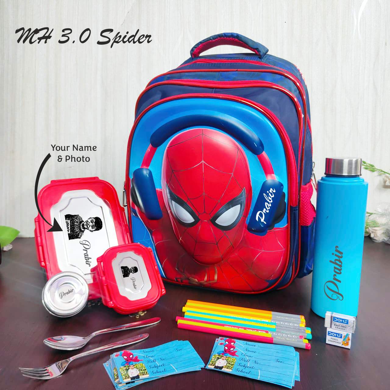 Headphone theme school bag combo set
