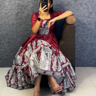 Kota:Kalamkari Kota Frock