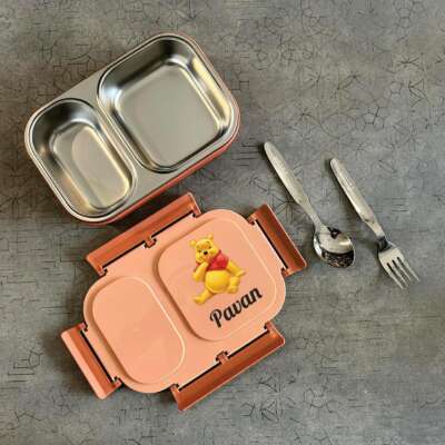 2 grid lunch boxes/lunch box
