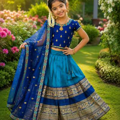 Yuvarani :Kids Lehenga