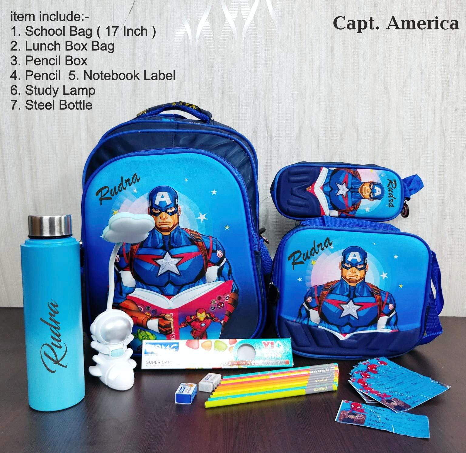 School bag combo with night lamp