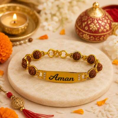 Signature Rudraksha Rakhi