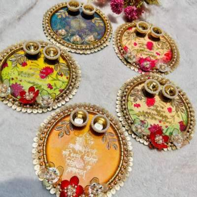 Resin Rakhi platters