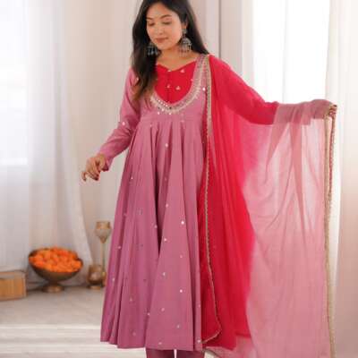 Pm11:Roman silk  party Wear dress